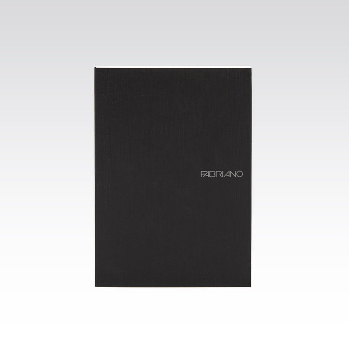 Fabriano EcoQua Dot Grid Note Pad, Small, Glue-Bound, 90 Sheets, Black