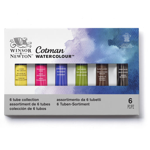 Winsor & Newton Cotman Watercolor Tube Set, 6-Colors