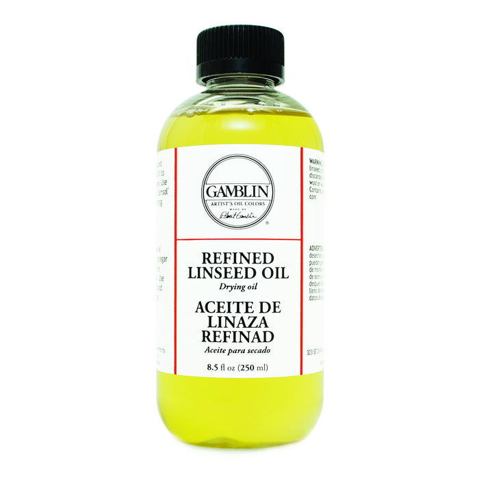 Gamblin Refined Linseed Oil, 8.5 oz.