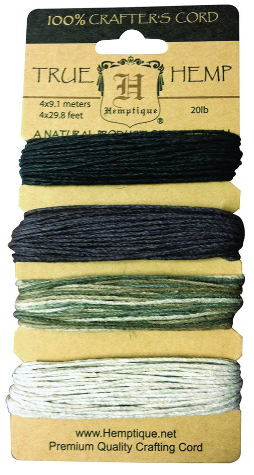 Hemptique Hemp Cord Set, 20 lb., Earthy