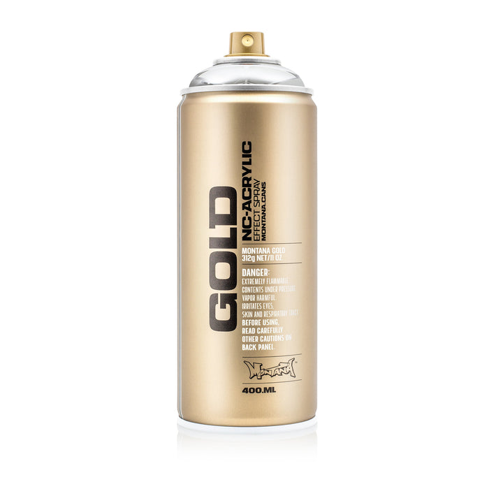 Montana Cans GOLD Spray Paint, 400ml, Chrome Effect, Silverchrome