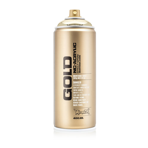 Montana Cans GOLD Spray Paint, 400ml, Chrome Effect, Goldchrome