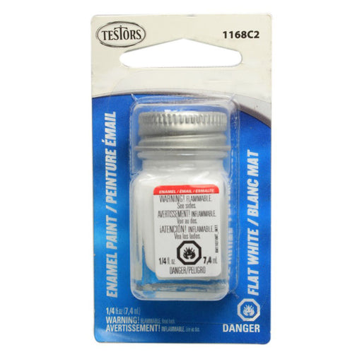 Testors Enamel Paint, .25 oz., Flat White