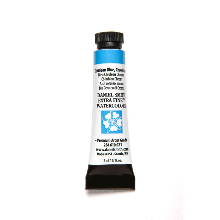 Daniel Smith Extra Fine Watercolor, 5 ml, Cerulean Blue Chromium