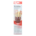 Princeton Brush Real Value 4-Brush White Taklon Brush Set, Round 2, Shader 4, 8, Wash 3/4