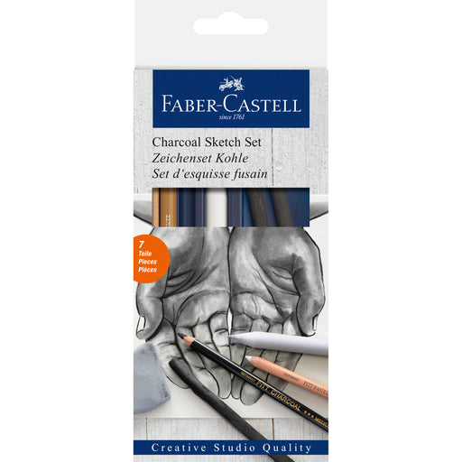 Faber-Castell Creative Studio Charcoal Sketch Set, 8-Pieces