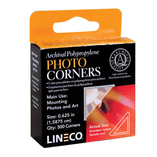 Lineco/University Products Archival Mounting Corners, Clear