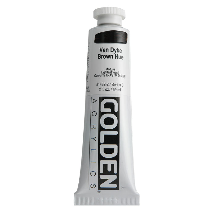 Golden Heavy Body Acrylic, 2 oz., Van Dyke Brown Hue