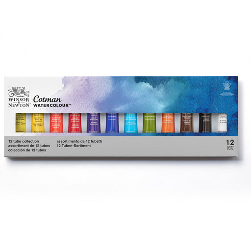 Winsor & Newton Cotman Watercolor Tube Set, 12-Colors