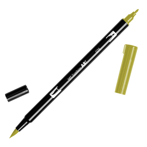 Tombow Dual Brush-Pen, Green Ochre #076