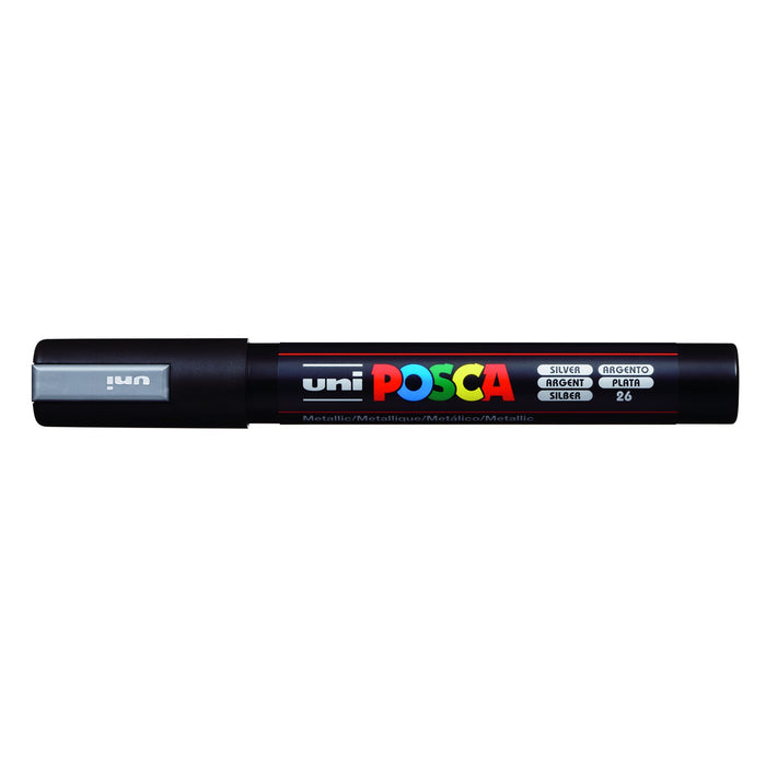 POSCA Paint Marker, PC-5M Medium Bullet, Silver