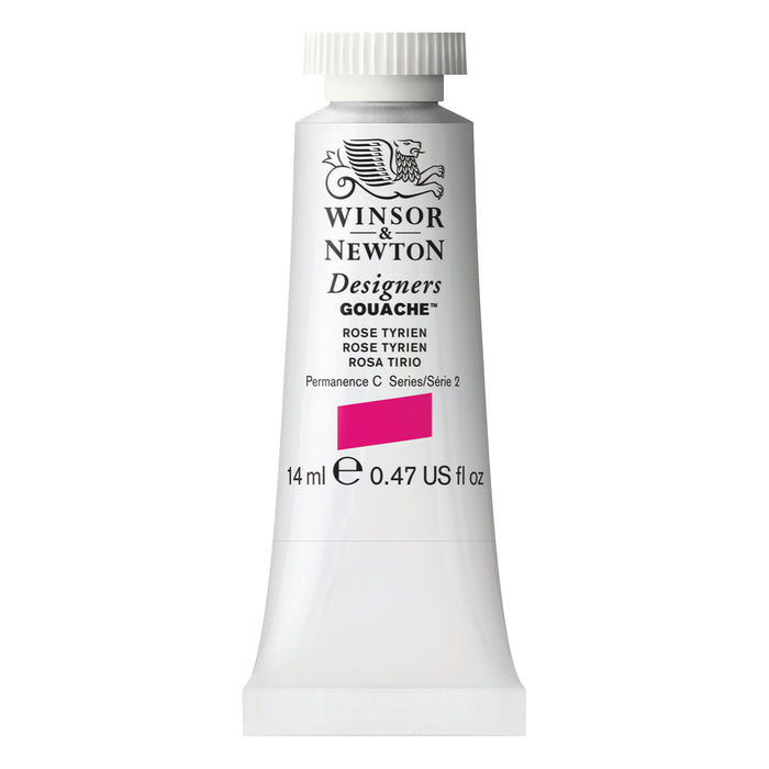 Winsor & Newton Designers Gouache Color, 14ml, Rose Tyrien