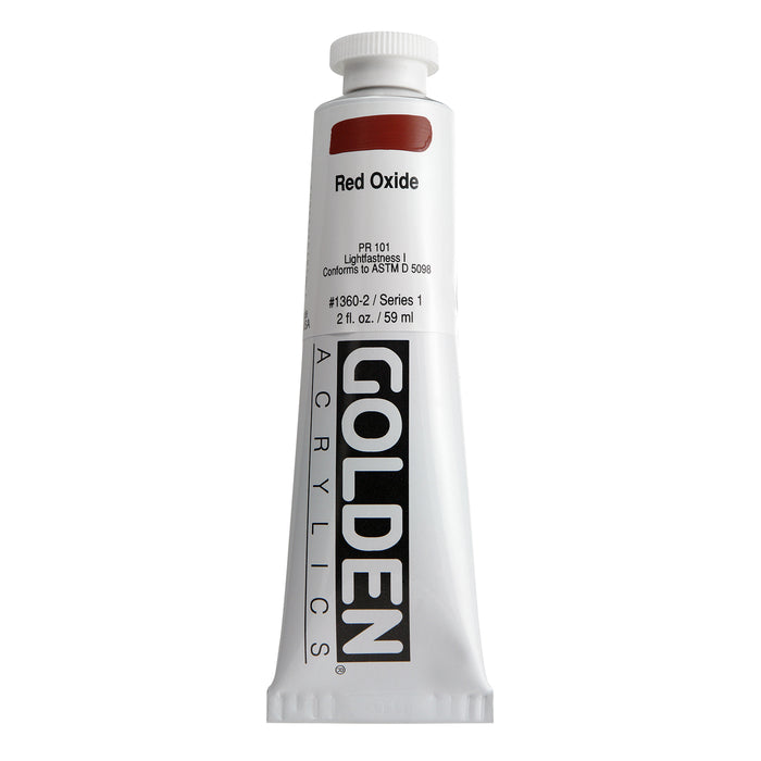 Golden Heavy Body Acrylic, 2 oz., Red Oxide