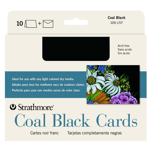 Strathmore Black Artagain Cards, 5" x 7"