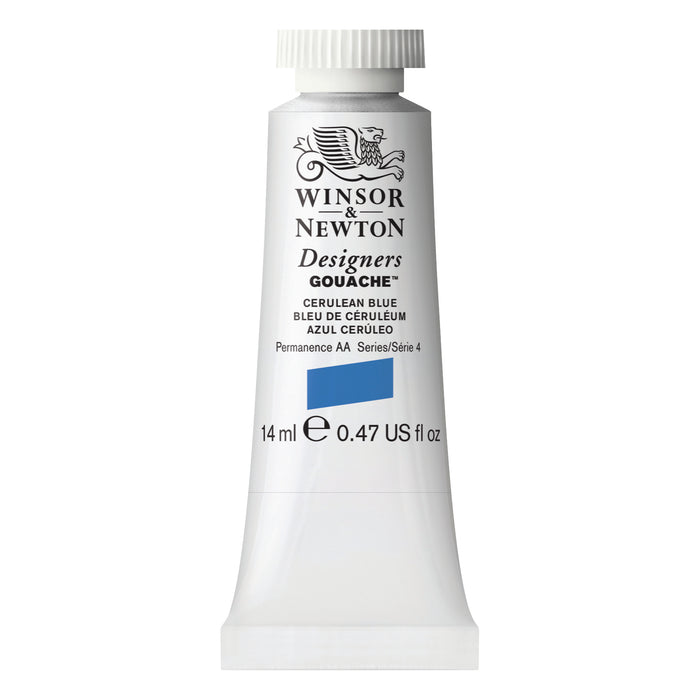 Winsor & Newton Designers Gouache Color, 14ml, Cerulean Blue