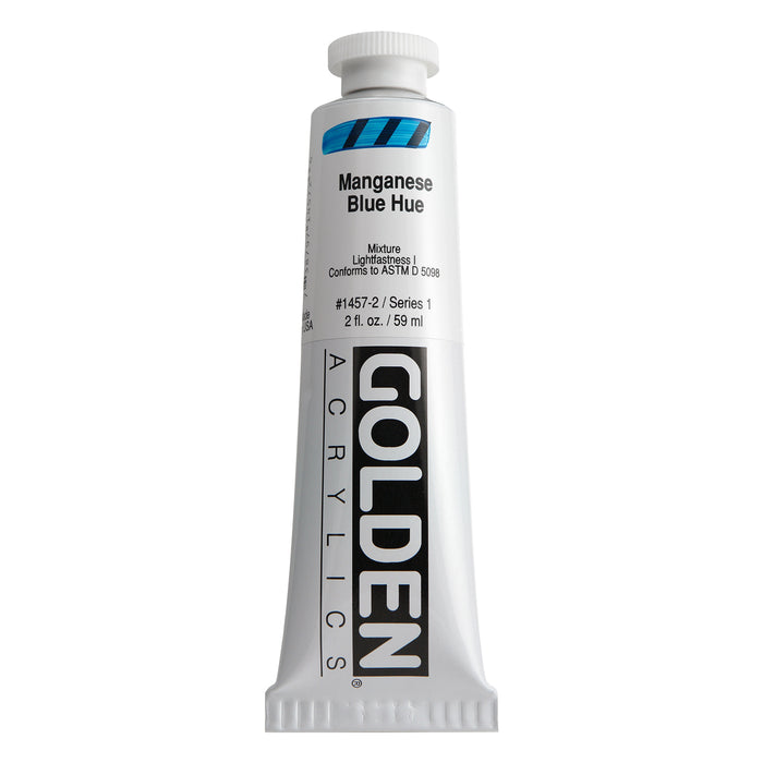 Golden Heavy Body Acrylic, 2 oz., Manganese Blue Hue