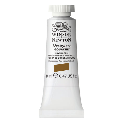 Winsor & Newton Designers Gouache Color, 14ml, Raw Umber