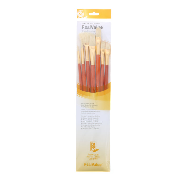 Princeton Brush Real Value 7-Brush Bristle Brush Set