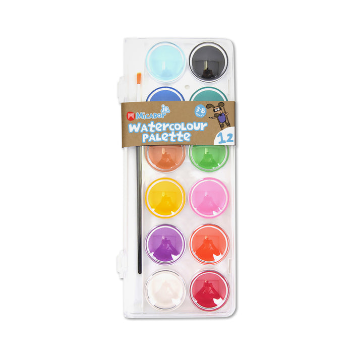 Micador Jr. Watercolour Palette, 12-Colors