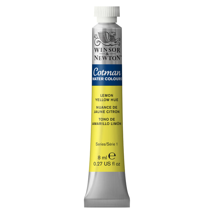 Winsor & Newton Cotman Watercolor, 8ml, Lemon Yellow Hue