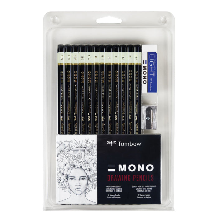 Tombow Mono Professional Drawing Pencil Set, 12-Pieces