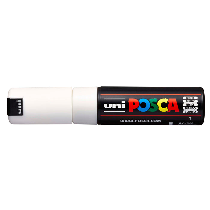 POSCA Paint Marker, PC-7M Broad Bullet, White