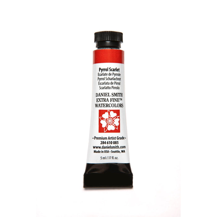 Daniel Smith Extra Fine Watercolor, 5 ml, Pyrrol Scarlet