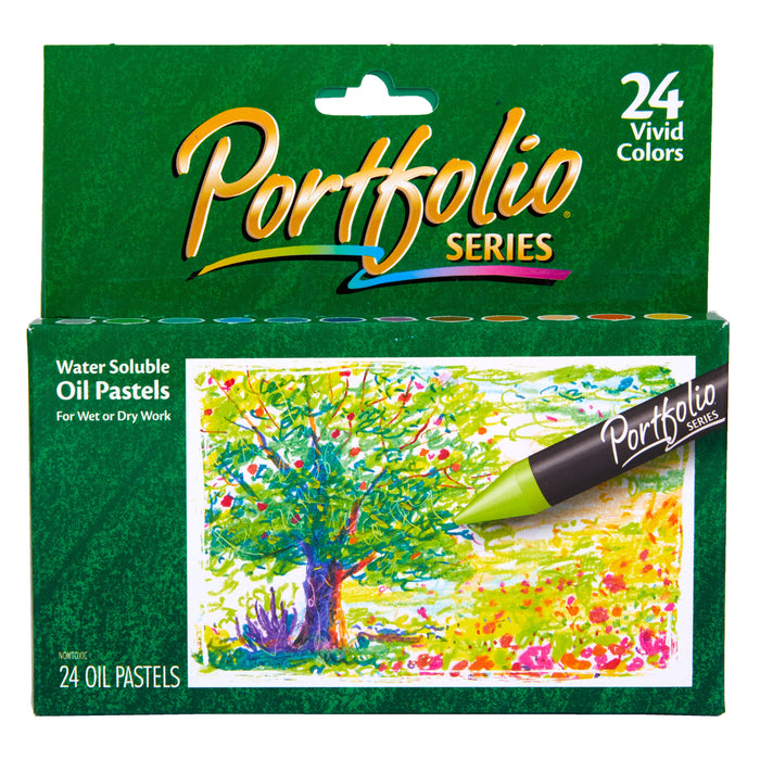 Crayola Portfolio Series Water-Soluble Oil Pastels, 24-Colors