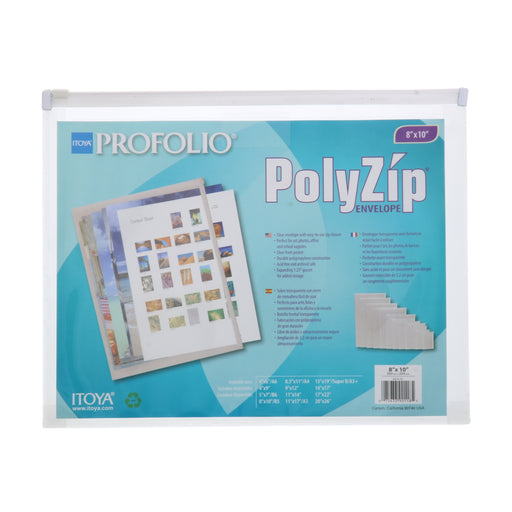 Itoya Art ProFolio PolyZip Envelope, 8" x 10"