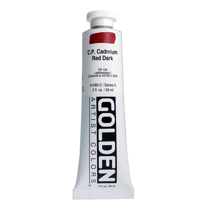 Golden® Heavy Body Acrylic, 2 oz., C.P. Cadmium Red Dark