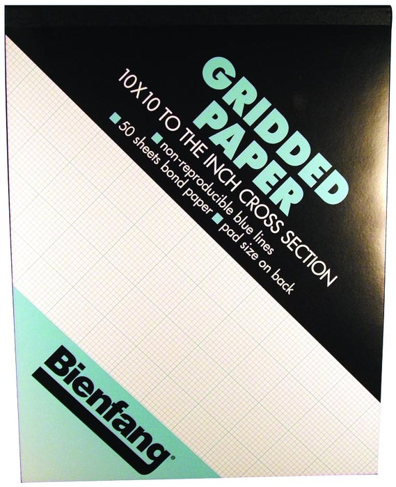 Bienfang Designer Grid Paper Pad, 4x4 Grid, 8.5" x 11"