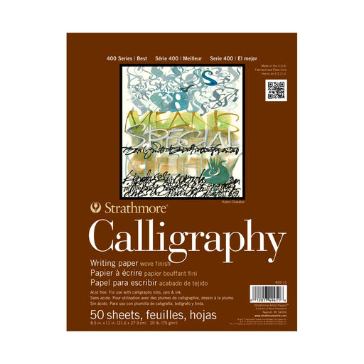 Strathmore Calligraphy Paper Pad, 400 Series,  8.5" x 11", 50 Sheets